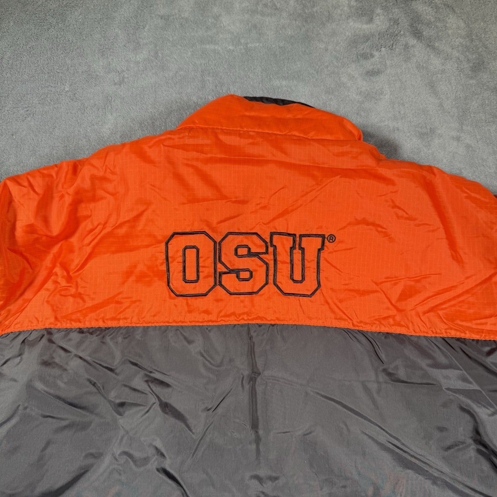 Oklahoma State Cowboys Starter Fleece Lined Jacket Size Men's Large Vintage - Picture 8 of 11